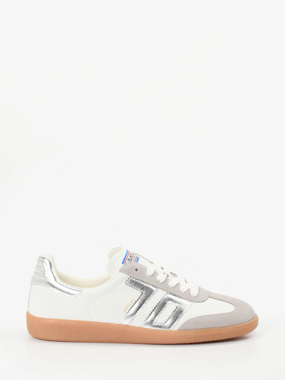 – Sneaker aus Leder mit Metallic-Details*Back 70 Discount