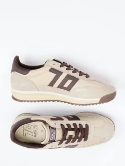 – Sneaker aus Veloursleder -braun*Back 70 Hot