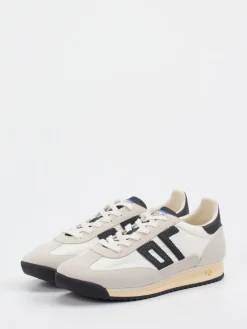 – Sneaker aus Veloursleder und Textil Offwhite*Back 70 Clearance