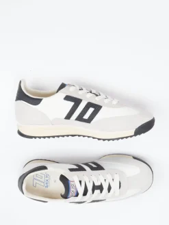 – Sneaker aus Veloursleder und Textil Offwhite*Back 70 Clearance