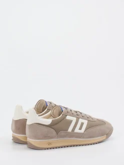Herren Back 70 – Sneaker aus Veloursleder und Nylon taupe