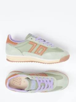 – Sneaker aus Veloursleder Salbei*Back 70 Discount