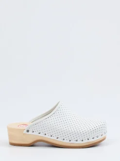 Damen Berkemann – Holzclogs aus Kalbleder grau