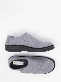 Herren Berkemann – Klett-Hausschuh aus Wollfilz hell