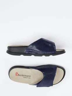 Damen Berkemann – Komfort-Pantolette aus geprägtem Leder