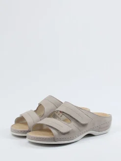 Damen Berkemann – Komfort-Pantolette aus Nubukleder helltaupe