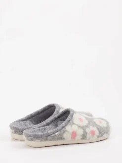 Damen Berkemann – Pantoffeln aus Filz in Hell