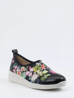 Damen Berkemann – Slip-On Sneaker aus Stretch mit Floralprint