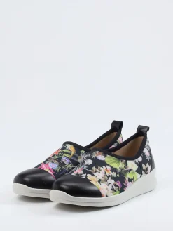 Damen Berkemann – Slip-On Sneaker aus Stretch mit Floralprint