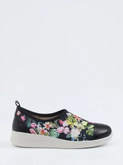Damen Berkemann – Slip-On Sneaker aus Stretch mit Floralprint