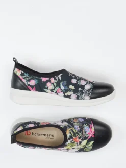 Damen Berkemann – Slip-On Sneaker aus Stretch mit Floralprint
