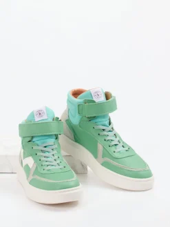 Kinder Bisgaard – High-Top Sneaker aus Kalbleder Mint