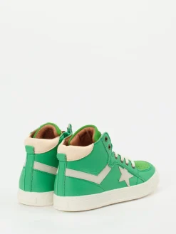 Kinder Bisgaard – High-Top Sneaker aus Lammleder gras
