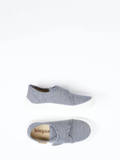 Kinder Bisgaard – Kletthausschuh aus Textil in Dunkel