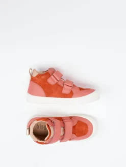 – Klett-Sneaker aus Veloursleder Korallenrot*Bisgaard New