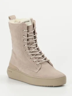 – Schnürboots aus Veloursleder taupe*Blackstone Online