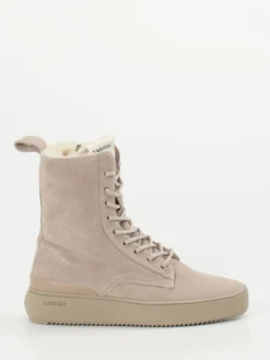 – Schnürboots aus Veloursleder taupe*Blackstone Online