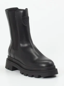 – Chelsea Boots aus Lammleder*Blauer Outlet