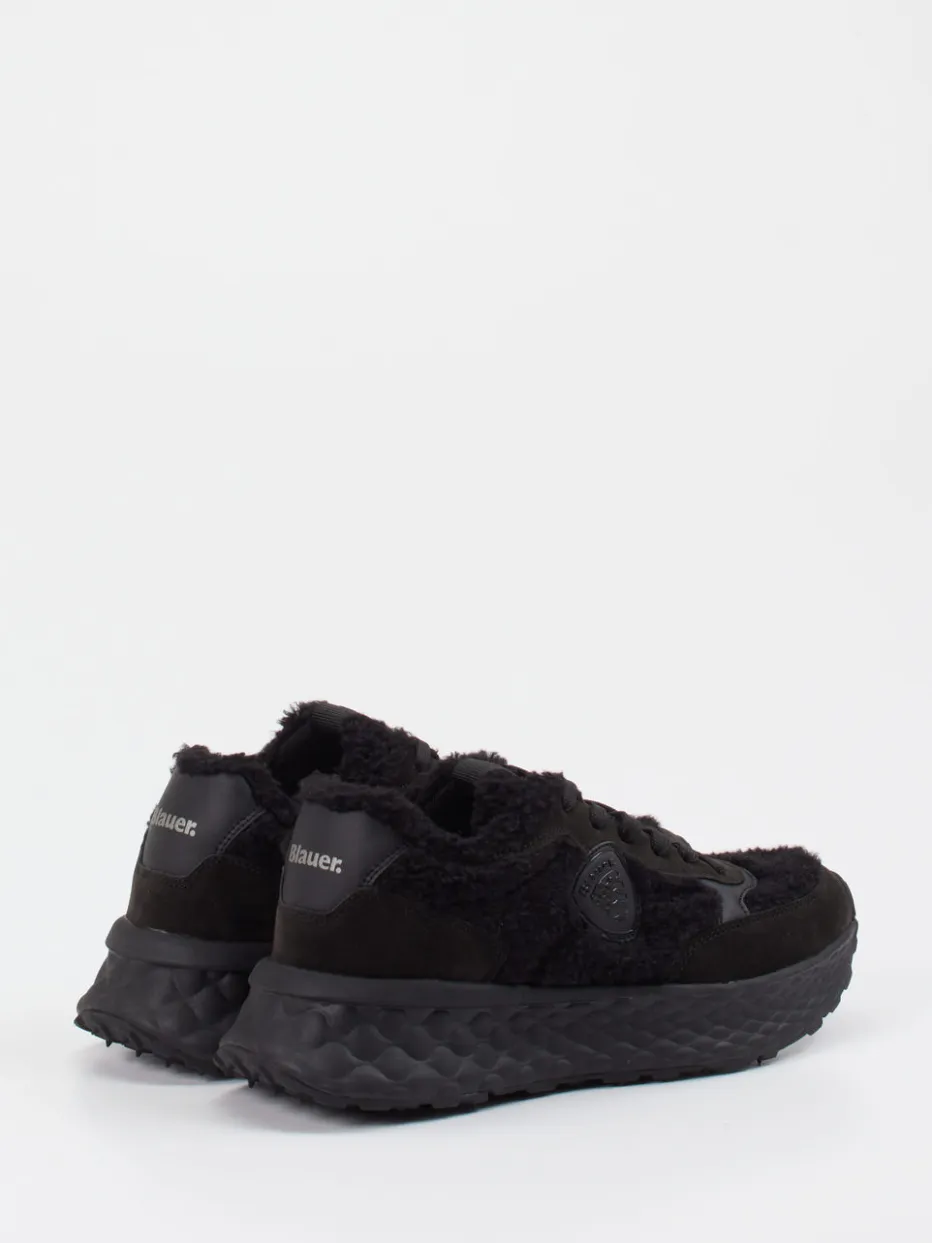 – Chunky Sneaker aus Veloursleder*Blauer Clearance