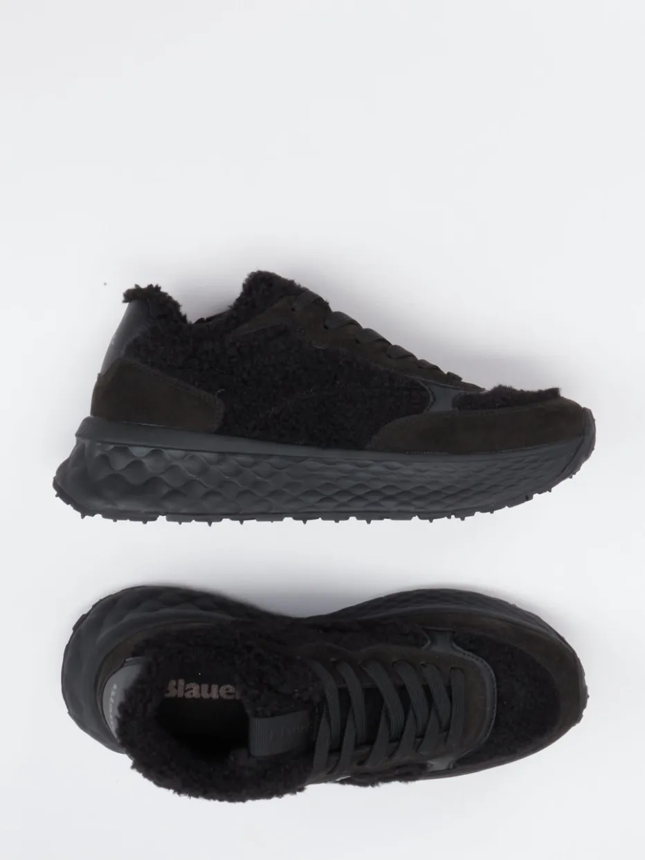 – Chunky Sneaker aus Veloursleder*Blauer Clearance