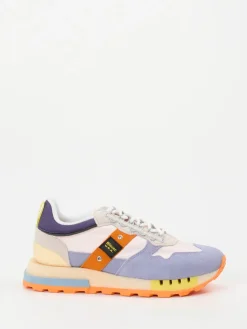 – Retro-Sneaker aus Veloursleder Flieder*Blauer Discount