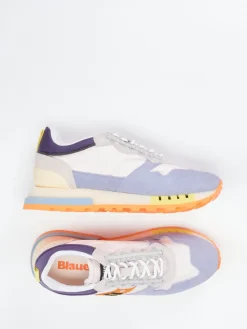 – Retro-Sneaker aus Veloursleder Flieder*Blauer Discount