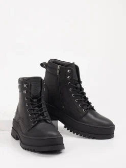 – Schnürboots aus Kalbleder*Blauer Outlet