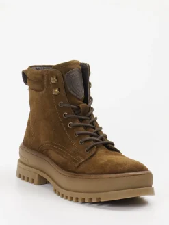– Schnürboots aus Veloursleder mittel*Blauer Online