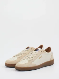 Herren Blauer – Sneaker aus Kalbleder und Veloursleder Beige