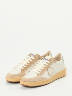 – Sneaker aus Kalbleder und Veloursleder*Blauer Sale