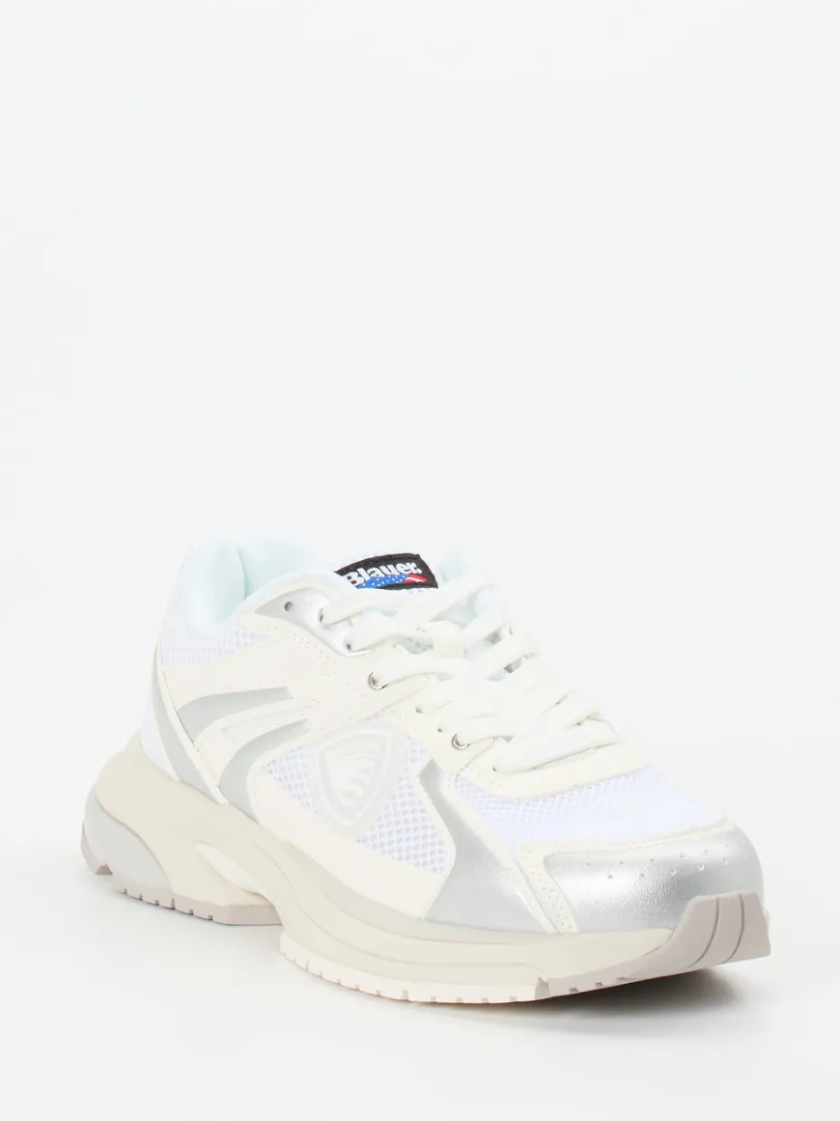 Damen Blauer – Sneaker aus Textil in Off-White