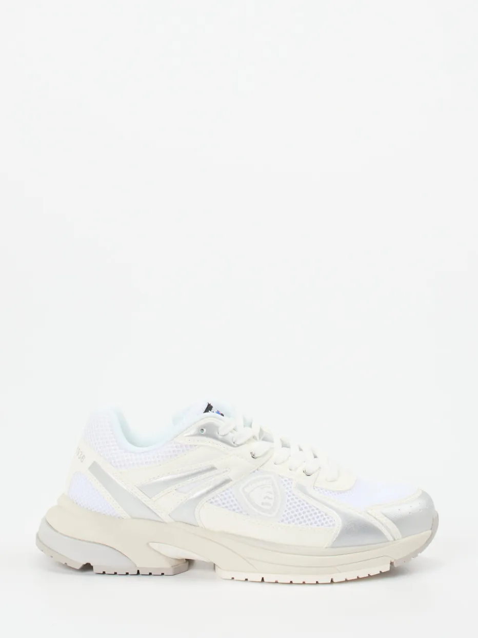 Damen Blauer – Sneaker aus Textil in Off-White