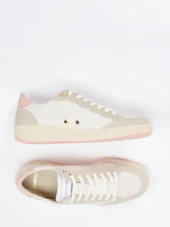 – Sneaker aus Veloursleder in Creme*Blauer New