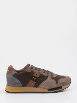 – Sneaker aus Veloursleder und Textil in Taupe*Blauer Discount