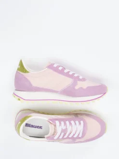 – Sneaker aus Veloursleder in*Blauer Best