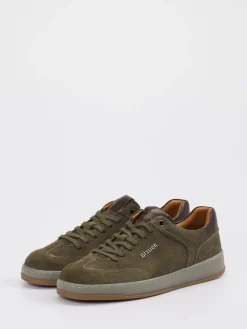 – Sneaker aus Veloursleder Olivgrün*Blauer Online