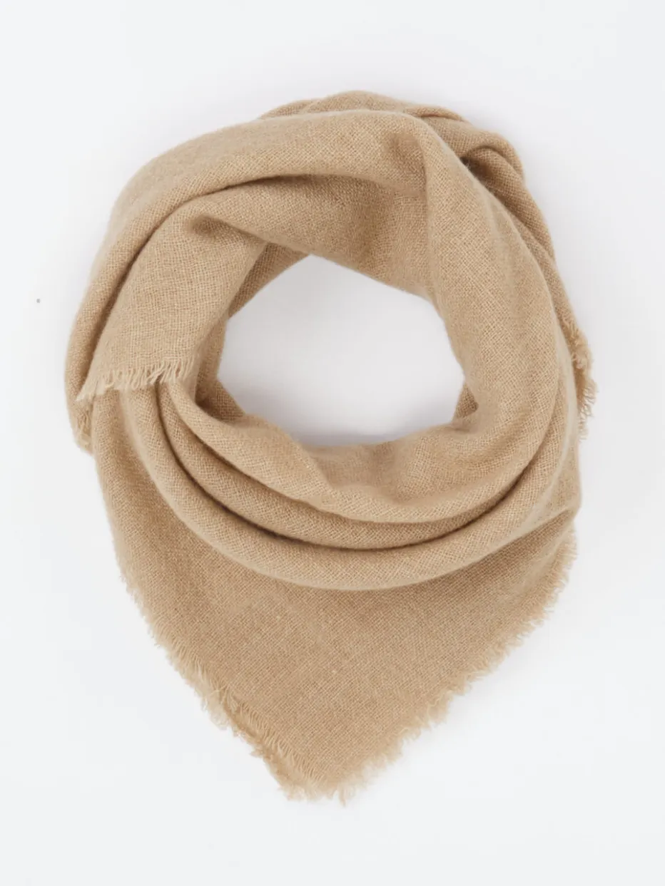 – Dreieckstuch aus Kaschmir-Mix in Beige*Blui