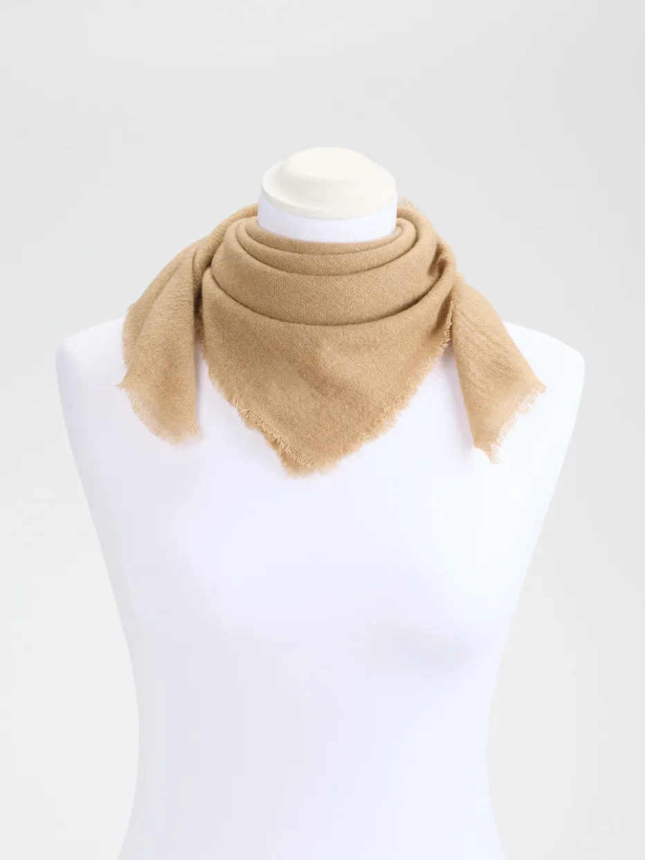 – Dreieckstuch aus Kaschmir-Mix in Beige*Blui