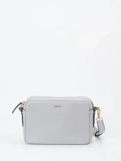 Damen Boss – Crossbody Bag aus Kalbleder in Hell