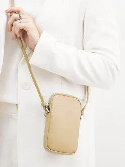 Damen Boss – Handy-Umhängetasche aus Leder in