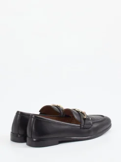 – Loafer aus Kalbleder mit goldener Spange*Boss Clearance