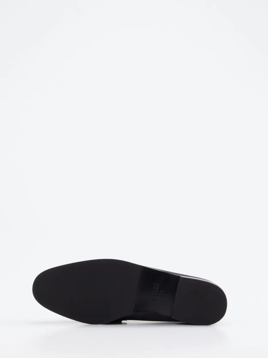 – Loafer aus Kalbleder mit goldener Spange*Boss Clearance