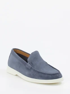 Herren Boss – Loafer aus Veloursleder in Tauben