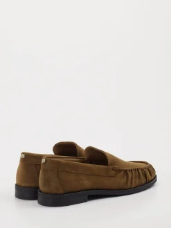 Damen Boss – Loafer aus Veloursleder in