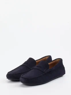 – Loafer aus Veloursleder Dunkel*Boss Clearance