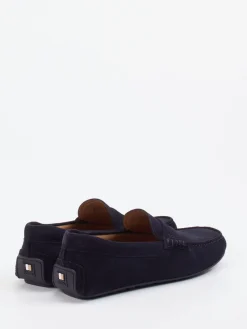 – Loafer aus Veloursleder Dunkel*Boss Clearance