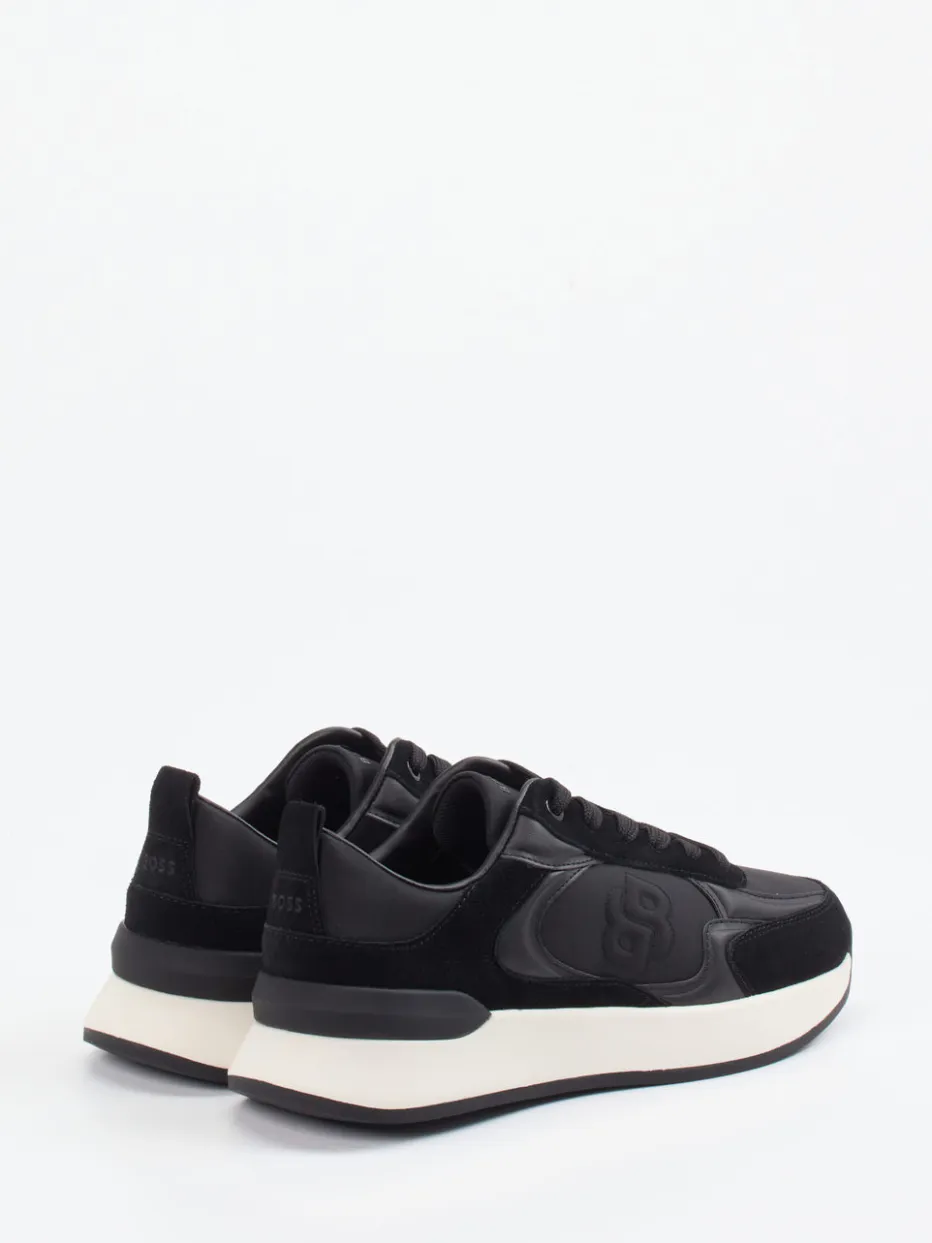 – Low-Top Sneaker aus Velour/Textil*Boss Discount