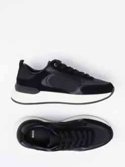 – Low-Top Sneaker aus Velour/Textil*Boss Discount