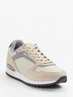 Herren Boss – Retro-Sneaker aus Veloursleder und Mesh