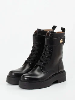 – Schnürboots aus glänzendem Leder*Boss New